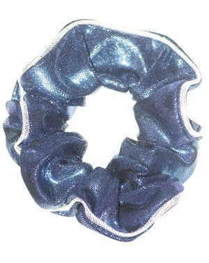 Glam Navy Hair Scrunchie